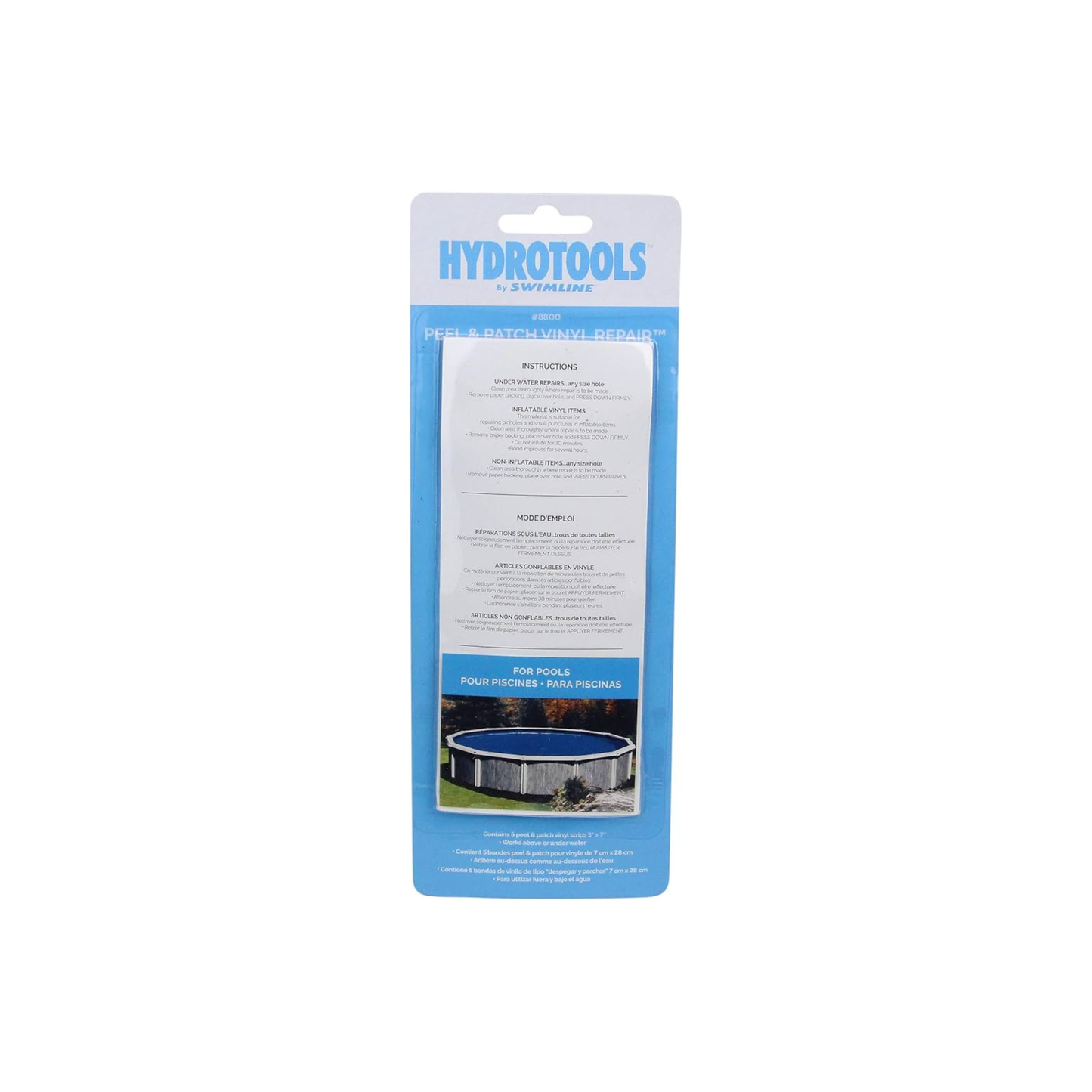 SL PEEL & PATCH VINYL REPAIR KIT - FIVE 3" X 7" STRIPS/PACK