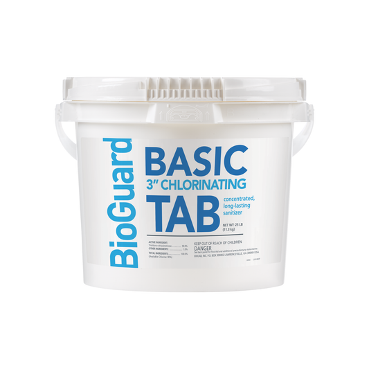 BASIC 3IN CHLORINATING TABS - 25 LB. BUCKET