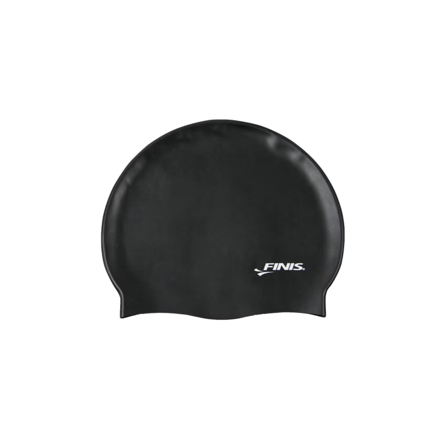 FIN BLACK SILICONE SWIM CAP