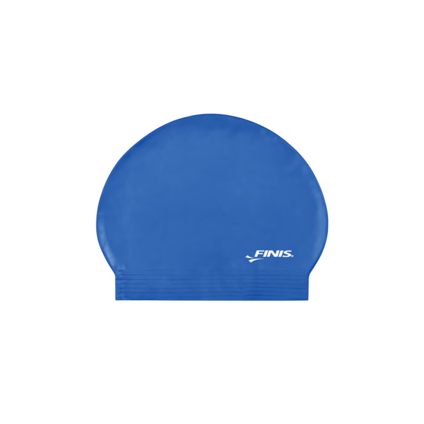 FIN BLUE SILICONE SWIM CAP