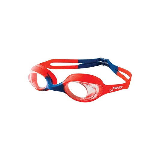 FIN SWIMMIES GOGGLE - RED BLUE/CLEAR (AGES 2-6)