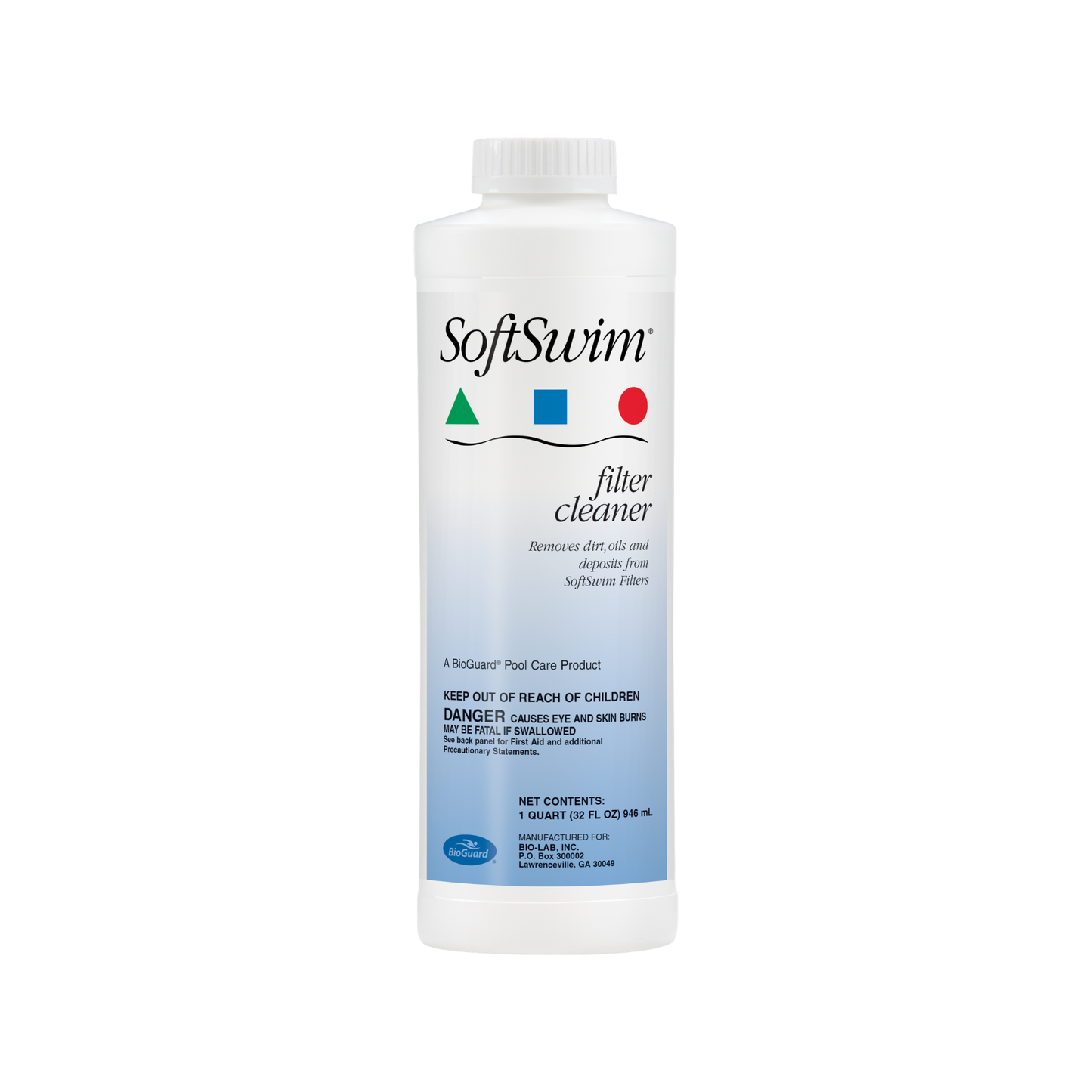 SOFTSWIM FILTER CLEANER -  1 QT.